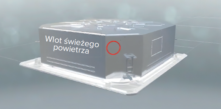 Przystosowane do podłączenia swiezego powietrza