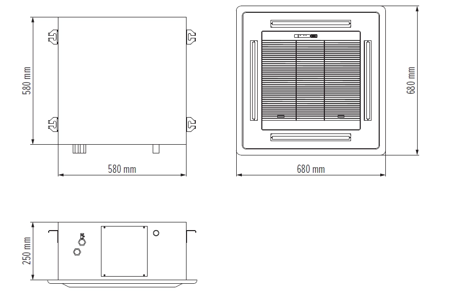 Wymiary gabarytowe MCFK-020-A2