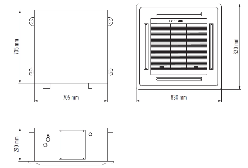 Wymiary gabarytowe MCFK-045-A2