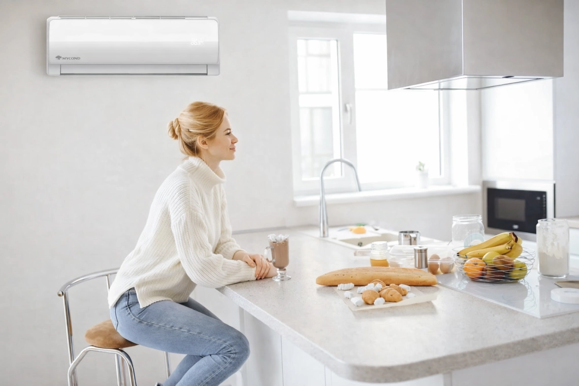 Klimakonwektory ścienne Mycond MHW serii Q w kuchni