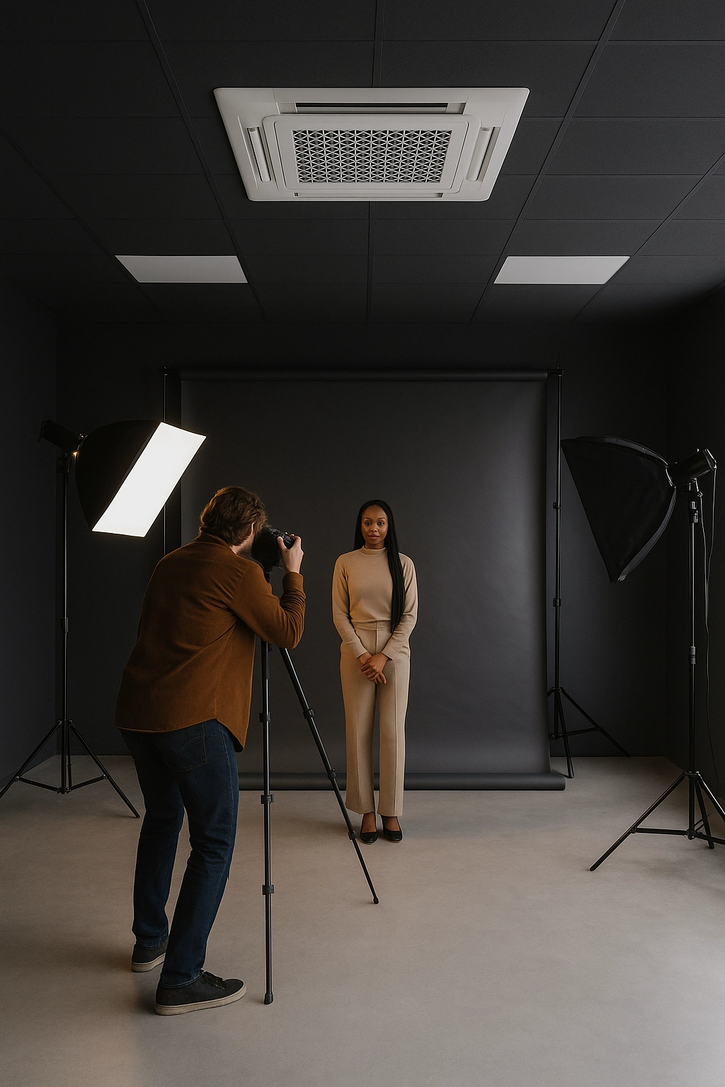 Studio fotograficzne — zero szumu, zero cienia