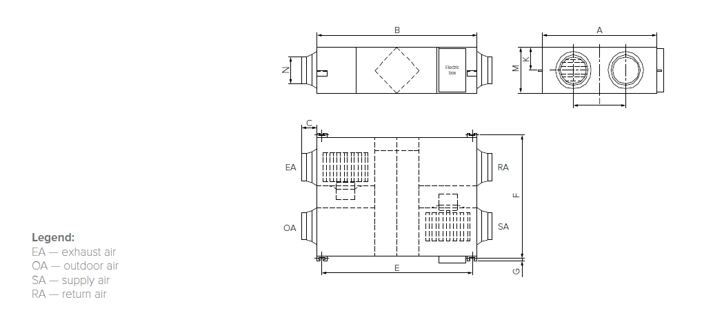 MyCond MVS***-DW Wymiary ogólne - 1