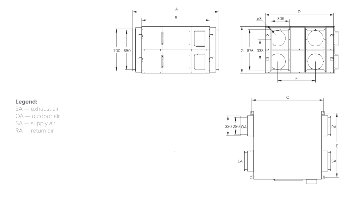 MyCond MVS***-DW Wymiary ogólne - 4