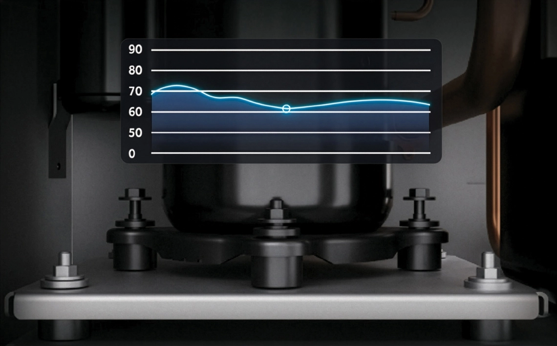Mycond Aquaterra series &mdash; pompa ciepła z podwieszanym podwoziem sprężarki i niskim poziomem hałasu do 62 dB(A)