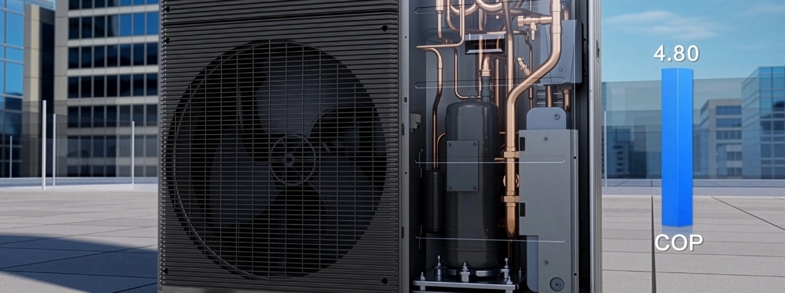 Mycond Aquaterra series &mdash; podzespoły wewnętrzne pompy ciepła o wysokiej efektywności energetycznej i COP do 4,80