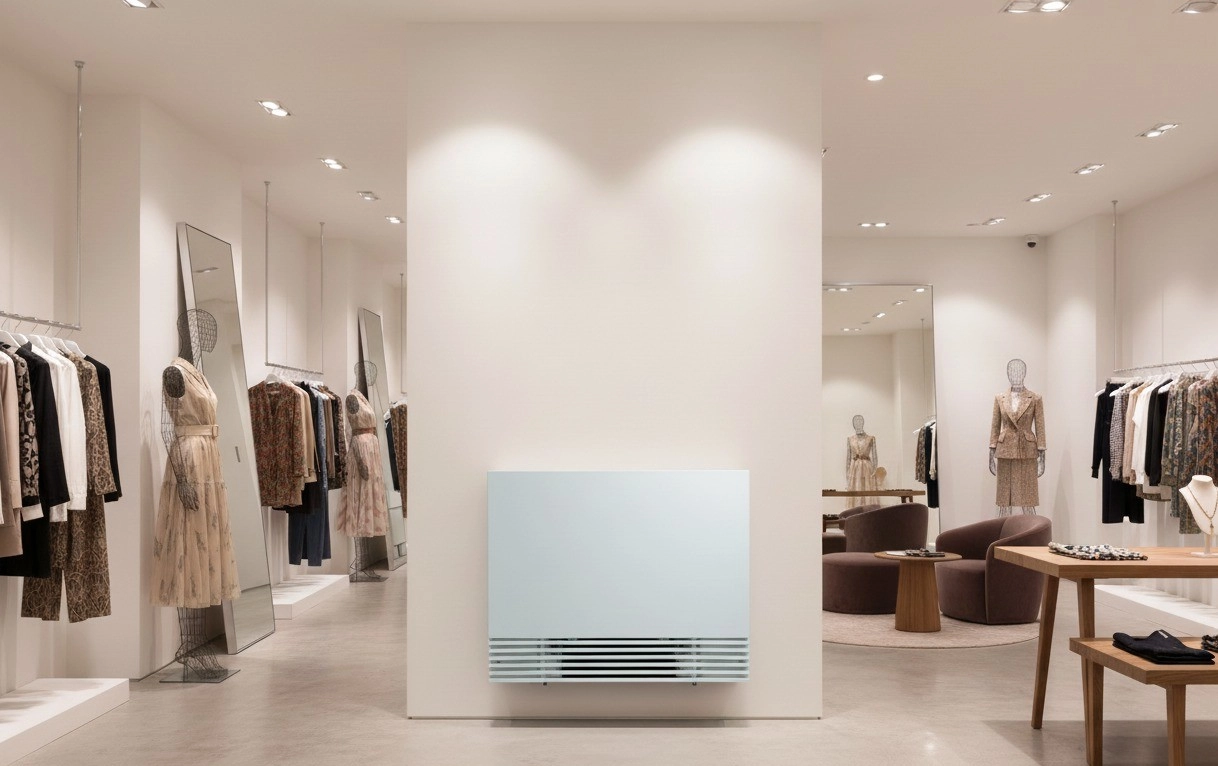 Kompaktowa jednostka klimatyzacyjna z designerskim szklanym panelem Mycond Silent