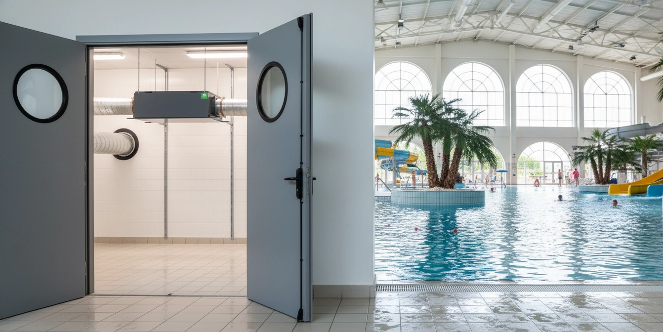 Kanałowy osuszacz do basenów, ochrona sprzętu przed korozją Mycond MSHAC