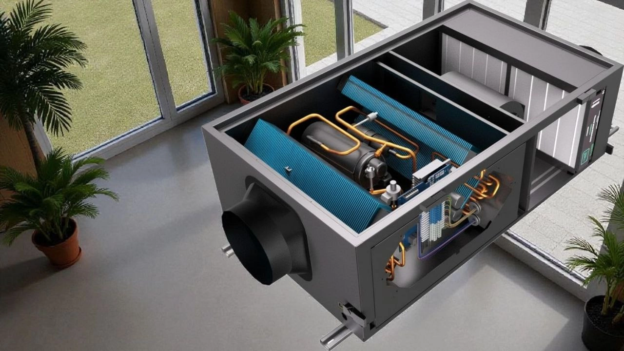 Kanałowy osuszacz do basen&oacute;w - wysoka efektywność Mycond MSHAC