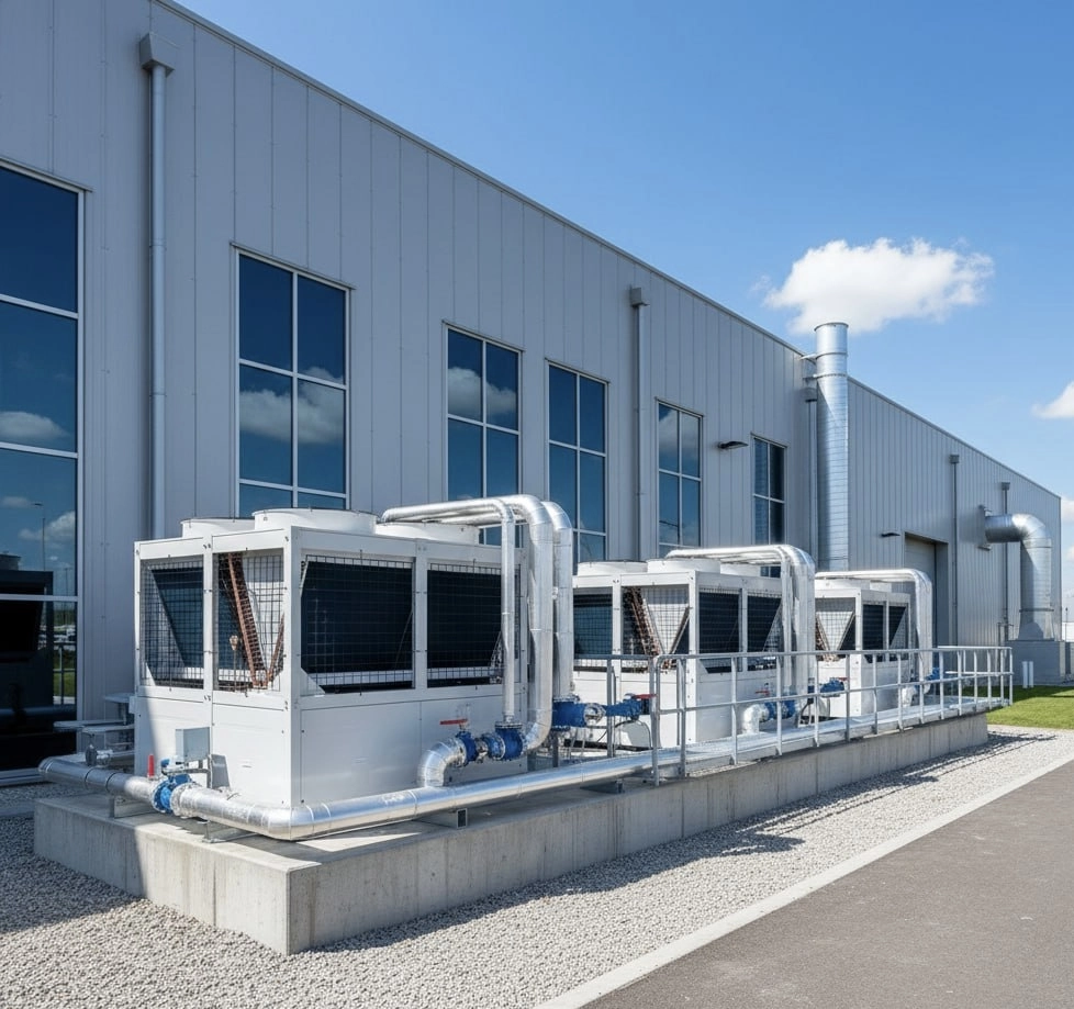 Pompa ciepła inwerterowa powietrze-woda dla centr&oacute;w biznesowych Mycond MCU YHE