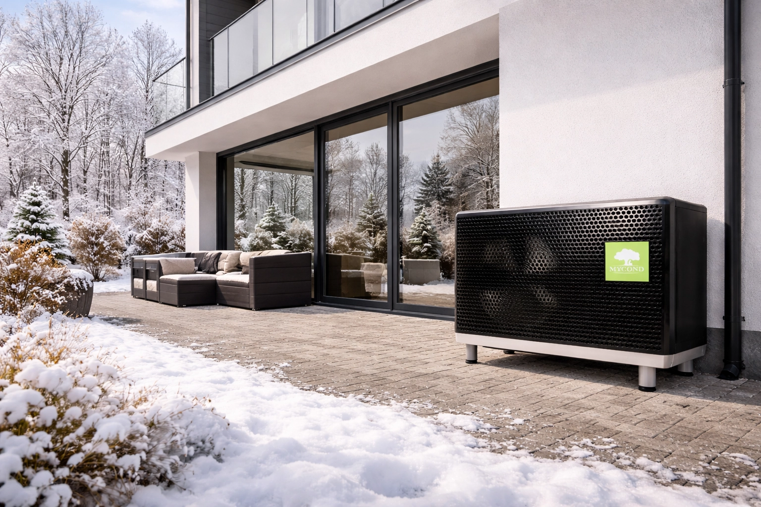 Pompa ciepła - niezawodne ogrzewanie zimą Mycond BeeSmart