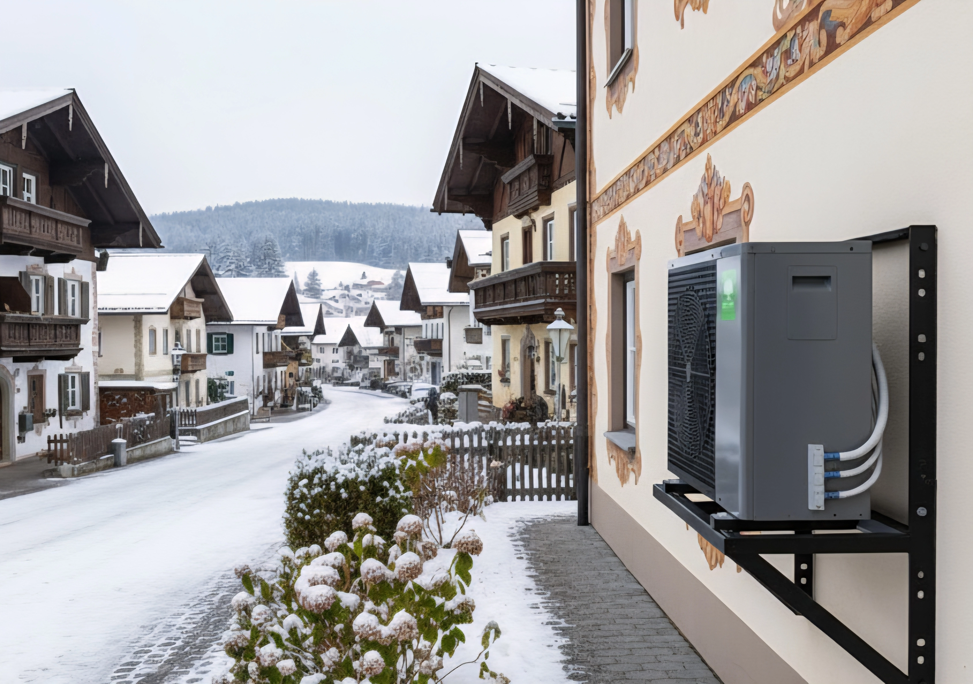 Pompa ciepła Mycond BeeHeat o wysokim poziomie ogrzewania.