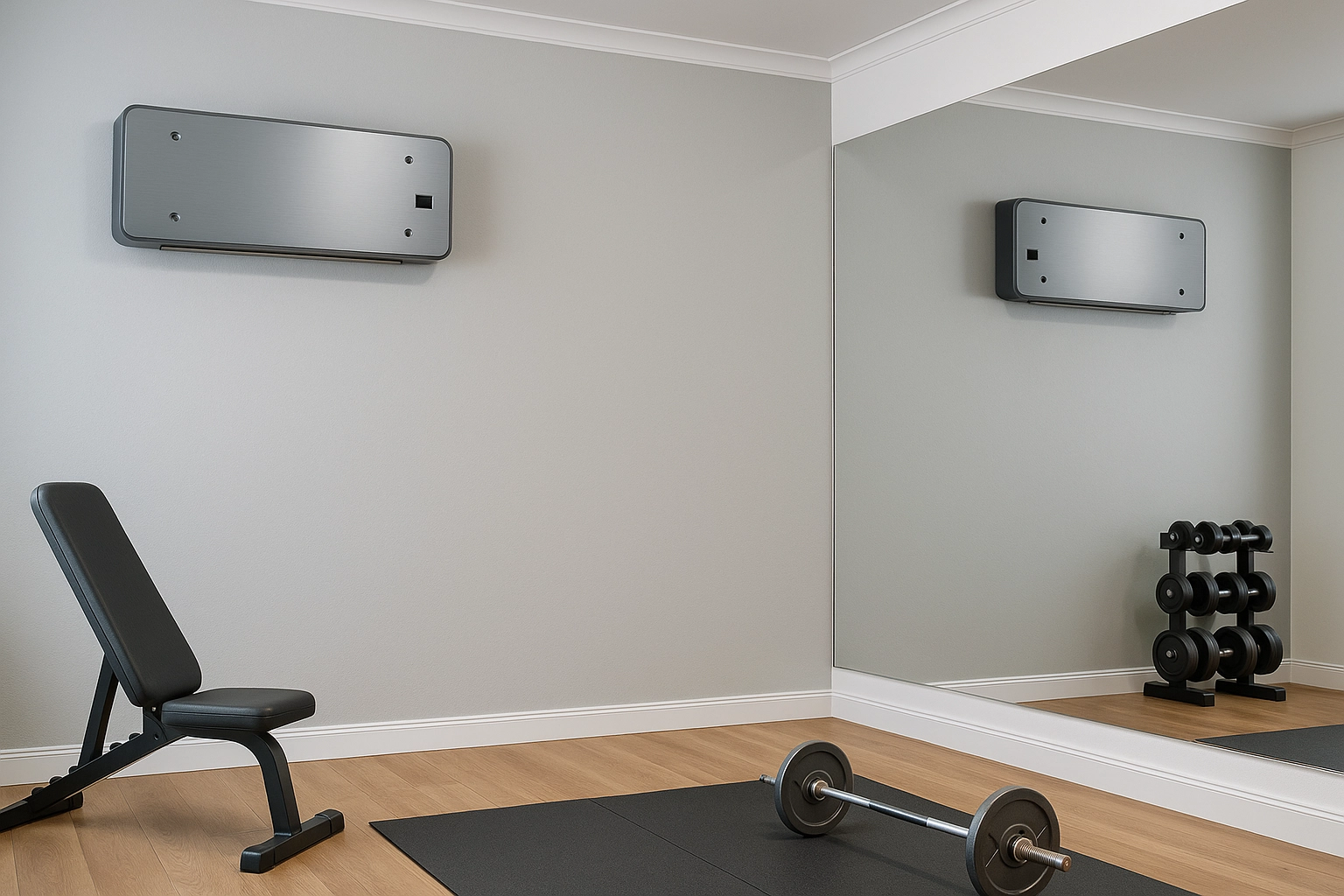 Wentylator ścienny designerski, z unikalnym designem Mycond Silver Glass Wall