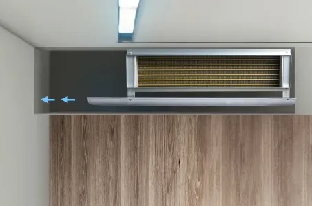 Zalety kanałowej instalacji klimakonwektorów pod sufitem: przykład Mycond MCFC
