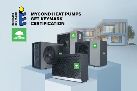 Pompy ciepła Mycond posiadają certyfikat Keymark!