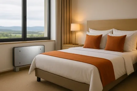 Klimakonwektor Mycond Silver Glass w hotelu i apartamencie
