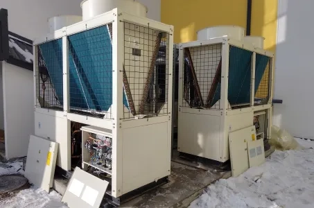 System klimatyzacji komercyjnej zasilany przez pompę ciepła Mycond Modular