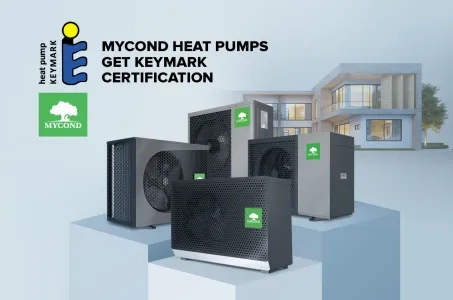 Pompy ciepła Mycond posiadają certyfikat Keymark!