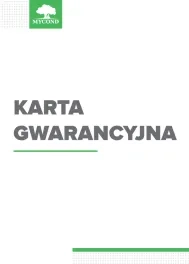 Karta gwarancyjna MYCOND 