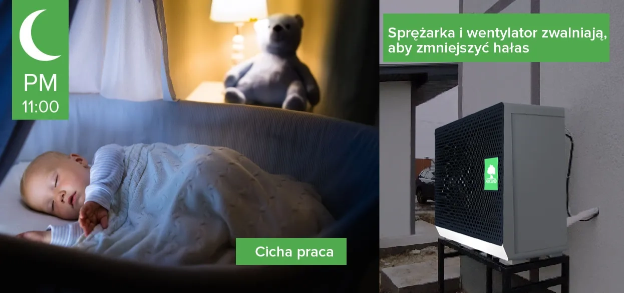 Cicha praca MyCond BeeSmart zapewniająca komfortowy sen