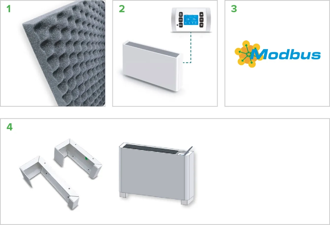 Filtr MyCond MDDS/MDCS, zdalne sterowanie, Modbus, montaż