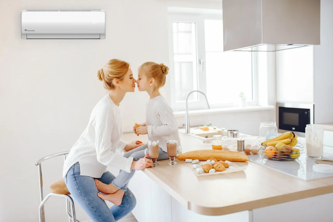 MyCond Fan klimakonwektory ścienne serii MHW w kuchni lub salonie