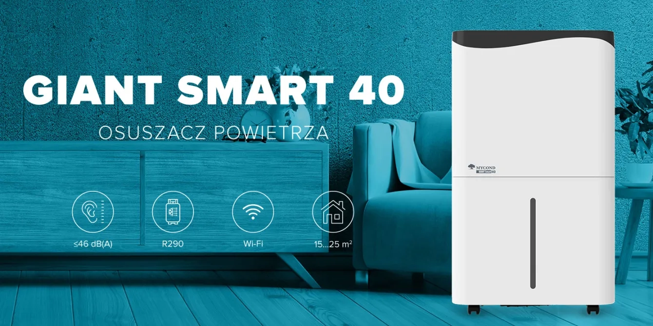 MyCond Giant Smart to inteligentny i niezwykle wydajny osuszacz powietrza