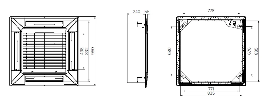 MyCond MCFK-T2 Wymiary całkowite - 2