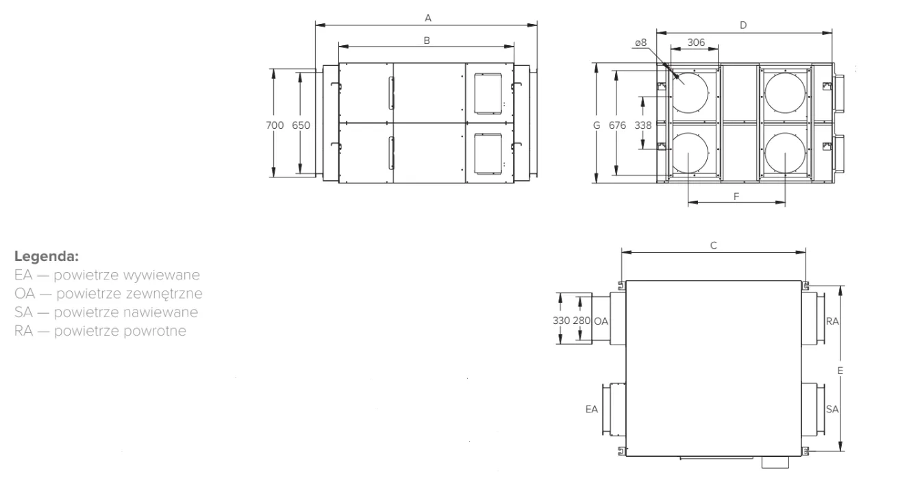 MyCond MVS***-DW Wymiary całkowite - 3