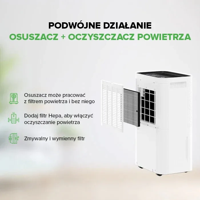 MyCond Roomer Hepa 25 2 w 1 osuszacz powietrza i oczyszczacz powietrza