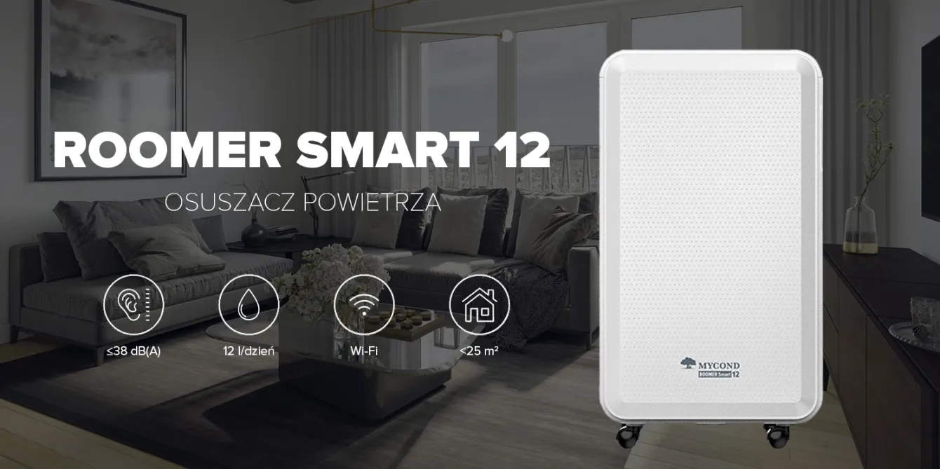 MyCond Roomer Smart 12 – inteligentne osuszanie powietrza dla Twojego domu