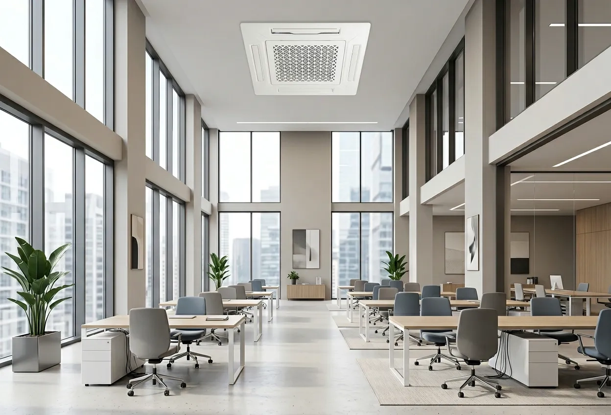 Klimakonwektor kasetonowy czy kanałowy – porównanie oraz jakie marki wybrać dla biura i usług